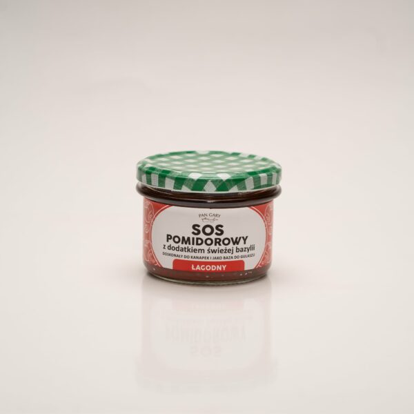 Sos pomidorowy łagodny z dodatkiem świeżej bazylii 200ml