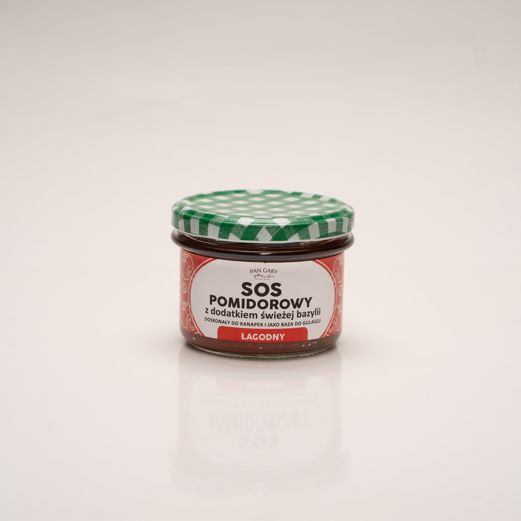 Sos pomidorowy łagodny z dodatkiem świeżej bazylii 200ml