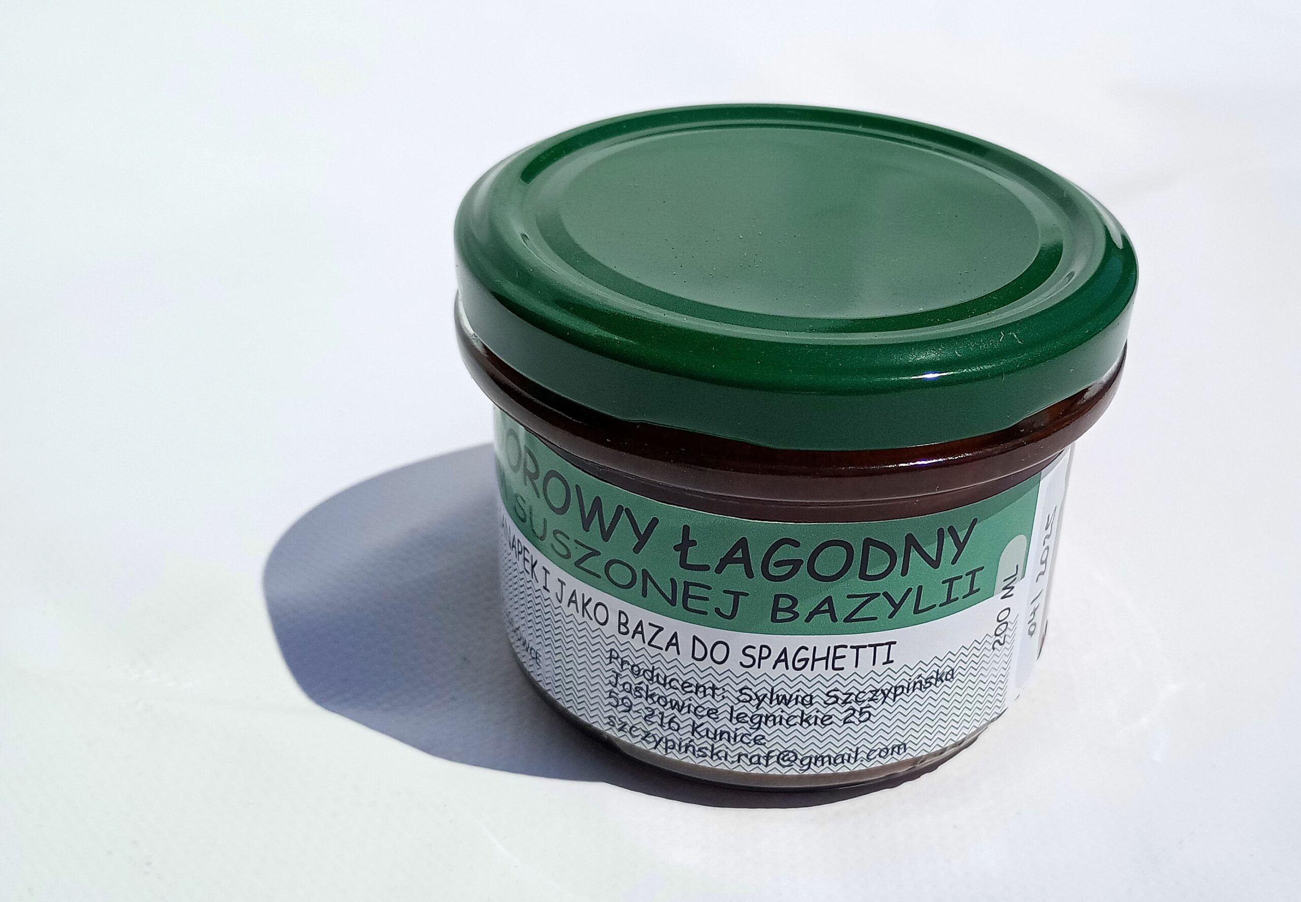 Sos pomidorowy łagodny z dodatkiem suszonej bazylii 200ml - obrazek 2