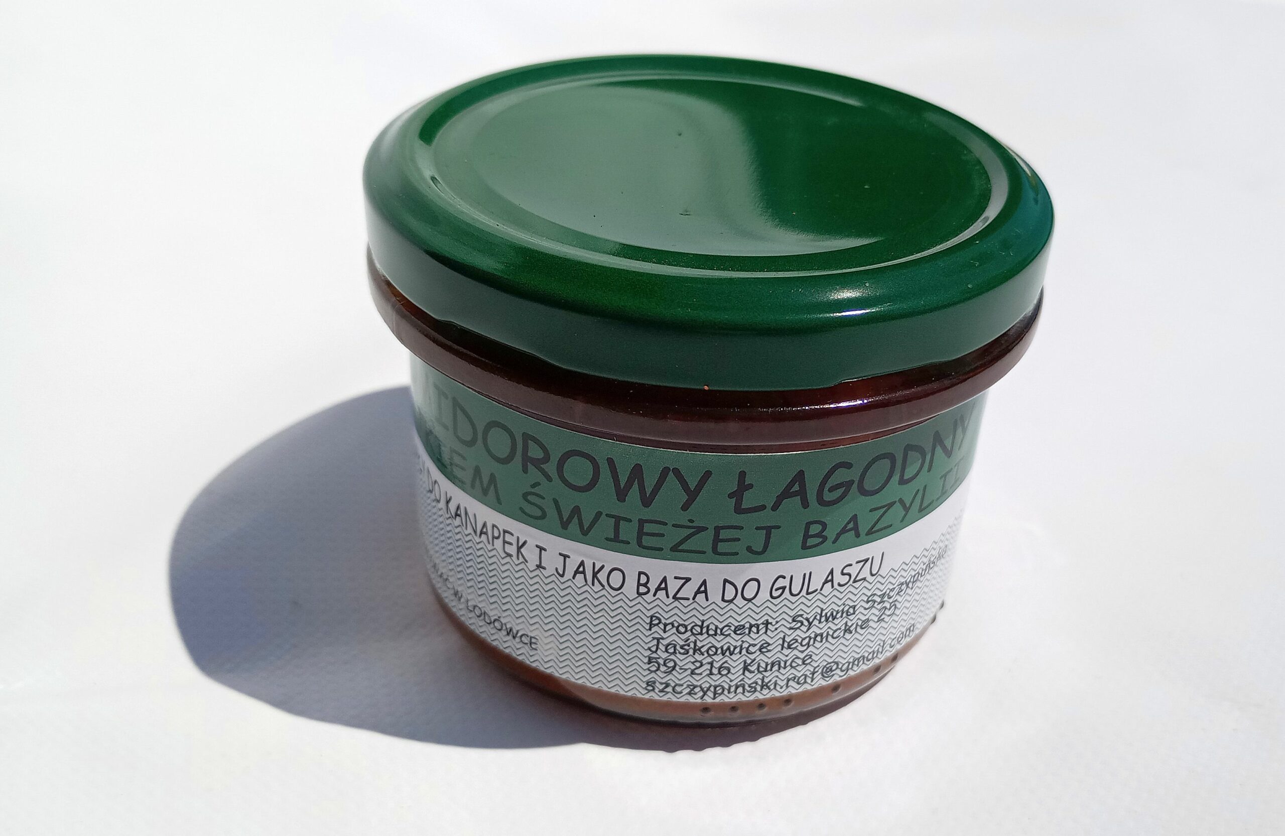 Sos pomidorowy łagodny z dodatkiem świeżej bazylii 200ml - obrazek 2