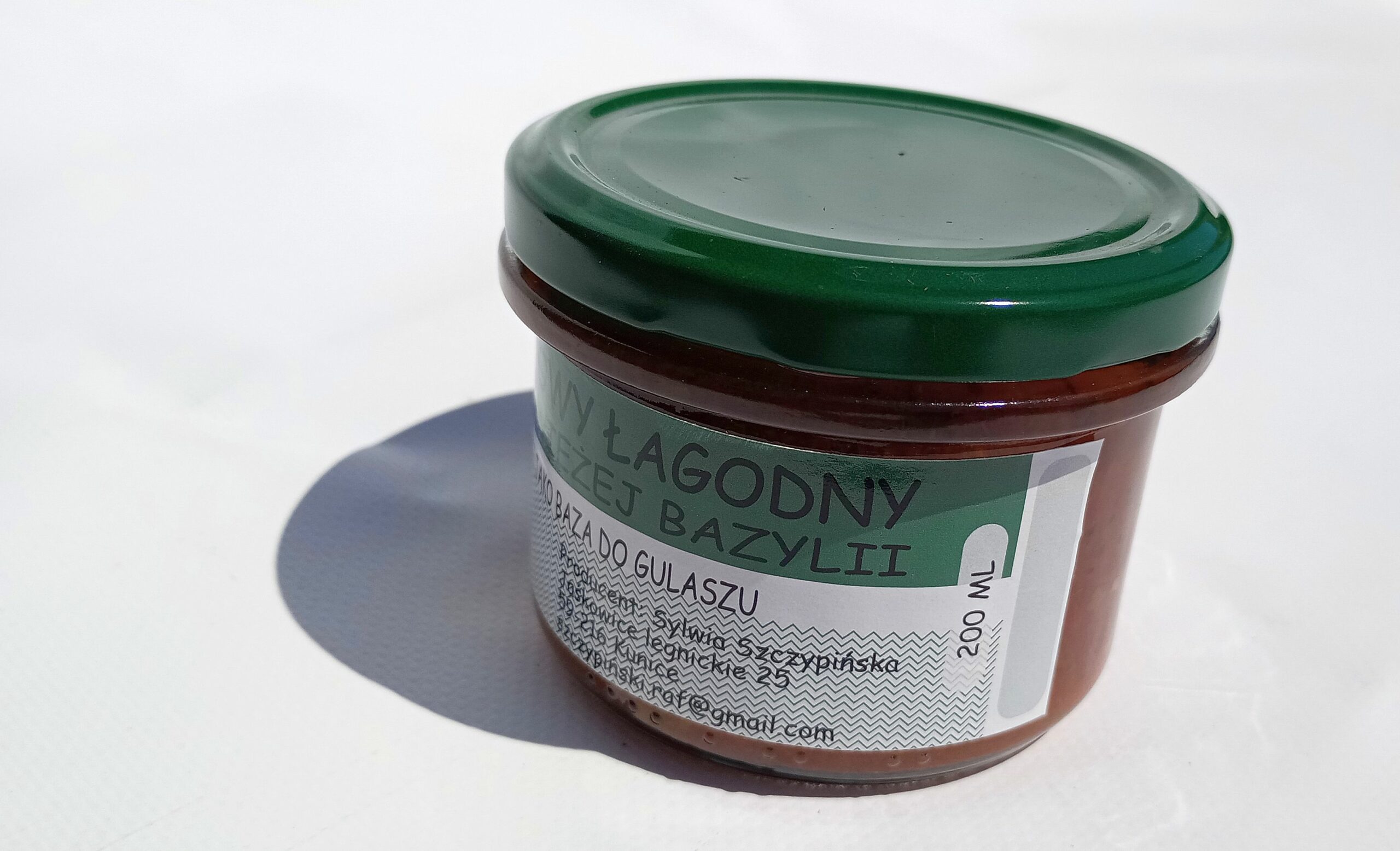 Sos pomidorowy łagodny z dodatkiem świeżej bazylii 200ml - obrazek 3